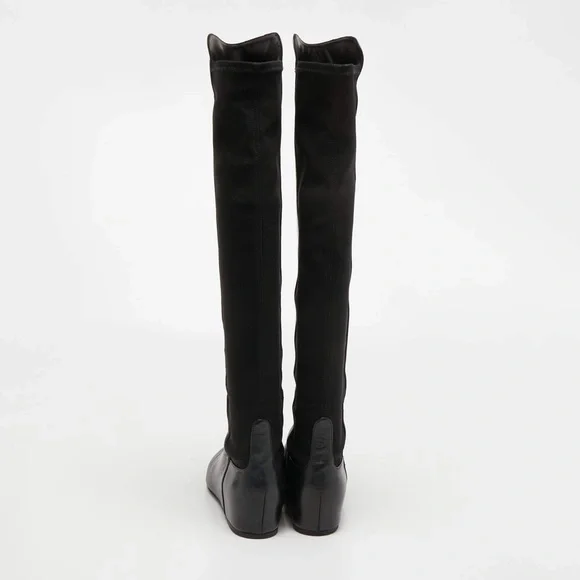 STUART WEITSMAN‎ Mainline Hidden Wedge Over The Knee Leather Boots 8.5 - Picture 3 of 12